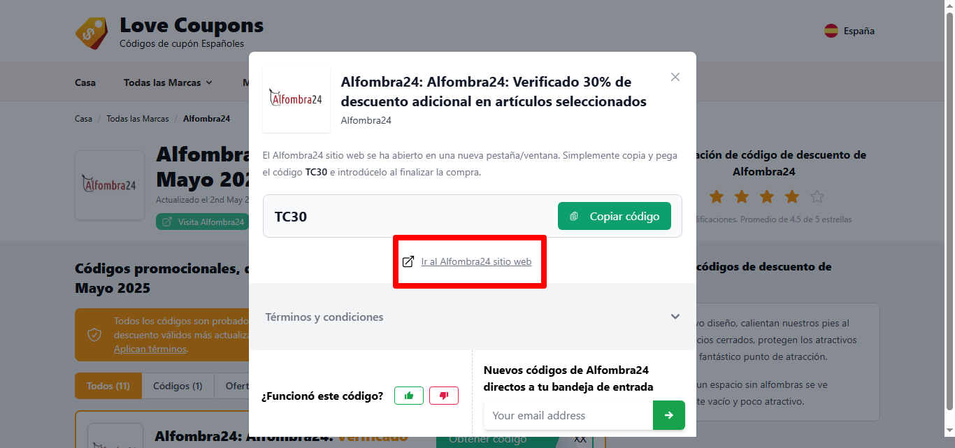 enlace de la marca