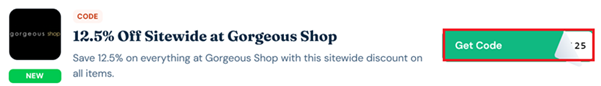 image showing the "Get Code" button