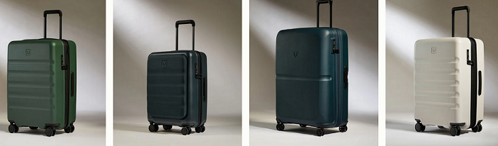 image showing some of Antler's luggage offerings