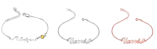 image showing Getnamenecklace bracelets