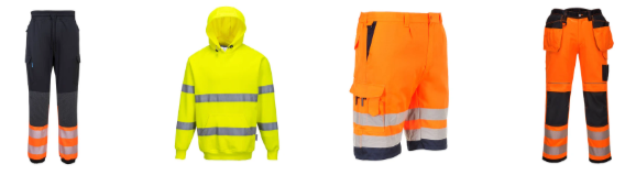 GS Workwear items displayed on a white background