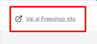 collegamento diretto al sito ufficiale Freeshop dove poter inserire un codice sconto Freeshop