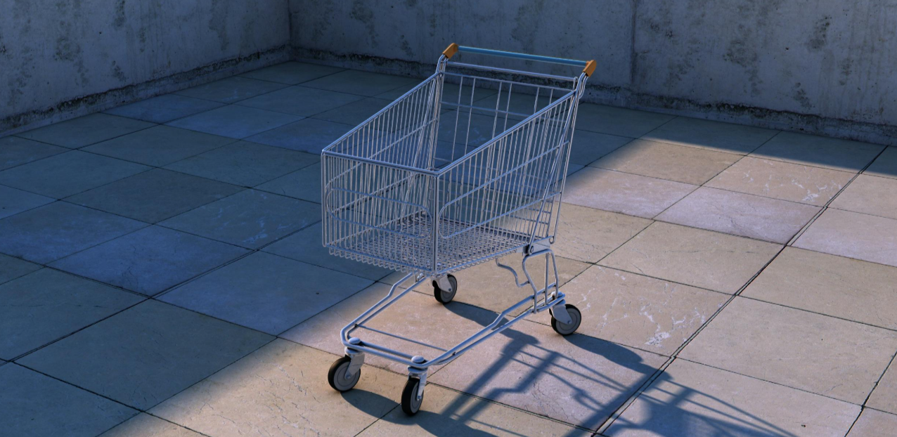 carrello della spesa vuoto da poter riempire facendo la spesa da CosiComodo con un codice sconto CosiComodo