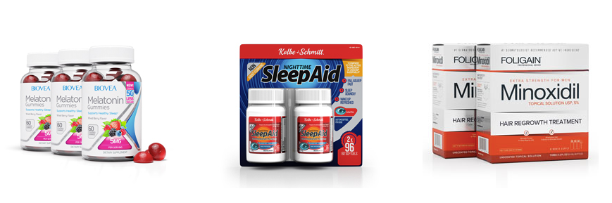 Shop for supplements to aid yur sleep, for your hair and health