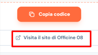 link di collegamento al sito Officine 08 dove poter risparmiare inserendo un codice sconto Officine 08
