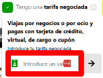 casilla para introducir el código descuento europcar de Love Coupons