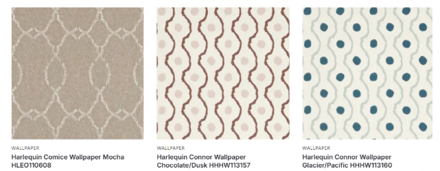 Wallpapers are displayed on a white background