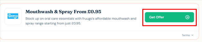 fruugo mouthwash offer from selected stores in the UK