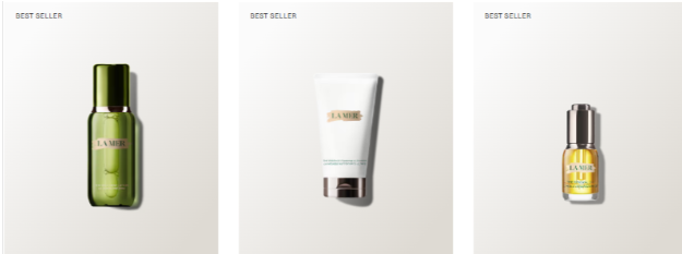 Creme De La Mer top product on Creme De La Mer's website