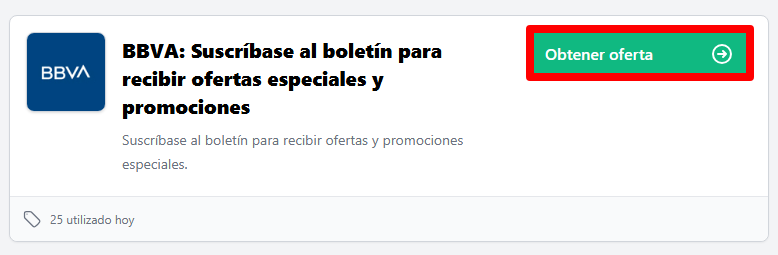 oferta del bbva