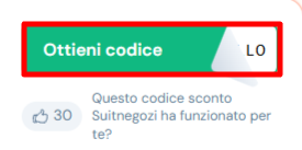 codice sconto Suitnegozi da poter prelevare ed utilizzare sul sito Suitnegozi