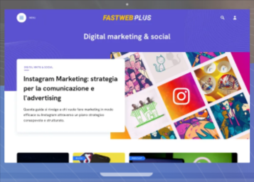 schermata dalla pagina Fastweb plus dove poter avere aggiornamenti e offerte Fastweb