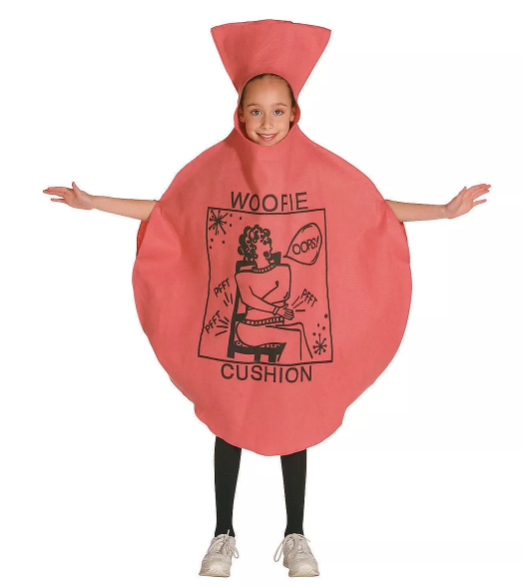 Best Halloween costumes for kids:  A child wearing a whoopie cushion costume
