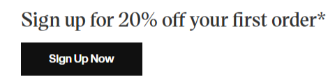 20% discount on Ellesse signing up