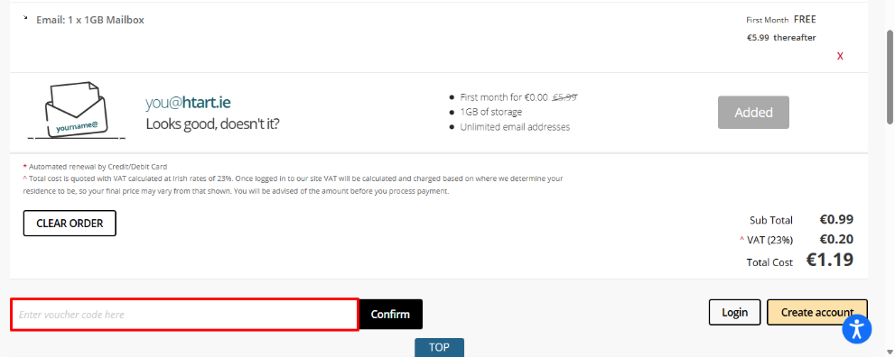 Enter your Register 365 promo code into the red box