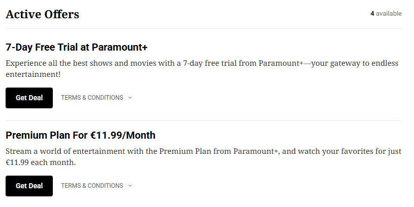 Irish Times Discount Codes Paramount+ promo codes and deals available to claim