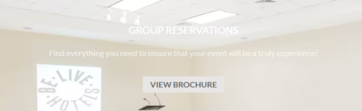 The Be Live Hotels group reservations information page.