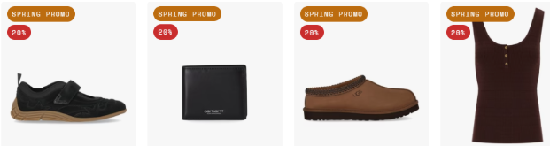 Ferraris Boutique's spring promo items to save up to 20%