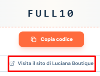 collegamento diretto al sito ufficiale Luciana Boutique dove poter fare shopping con un codice sconto Luciana Boutique