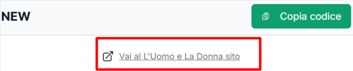 collegamento diretto al sito ufficiale L'Uomo e La Donna dove inserire un codice sconto L'Uomo e La Donna