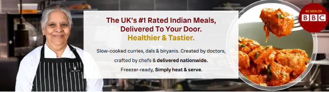 healthy meal smippet from BBC with Chef Akila for customers