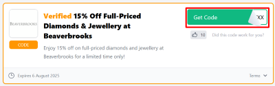 The Love Discount Vouchers page showing discount codes to use on your purchase