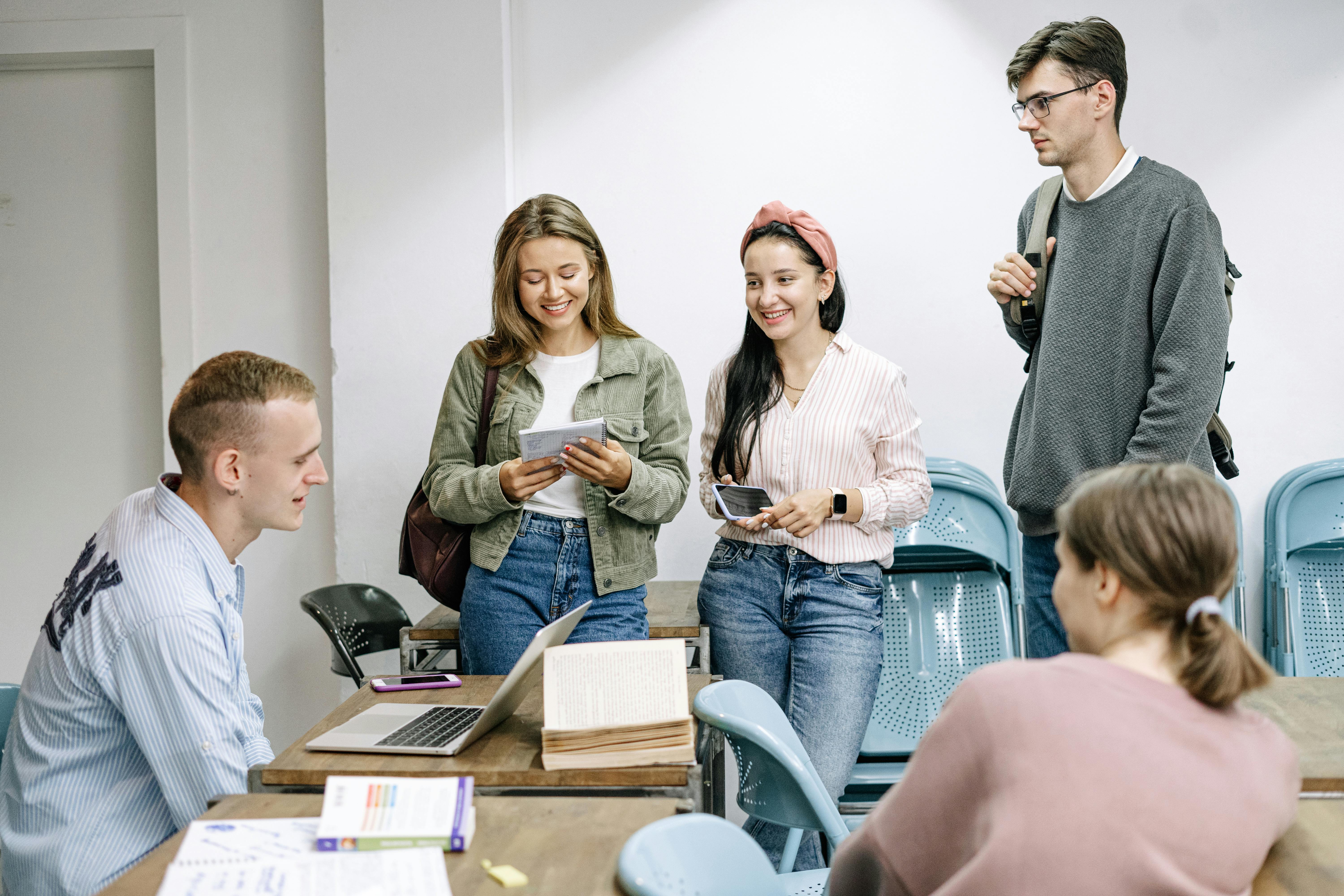 A group making use of their bespoke bundle at a meeting
