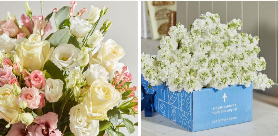 Flowers from Arena Flowers curated into beautiful gifts