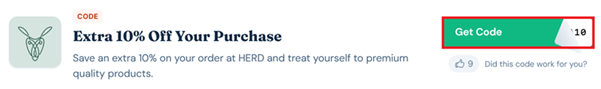 image showing the "Get Code" button