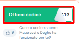 codice sconto Materassi e Doghe da poter prelevare e utilizzare sul sito Materassi e Doghe