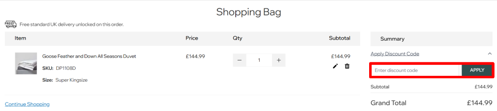The Homescapes checkout page and a promotional box highlighted with a red box