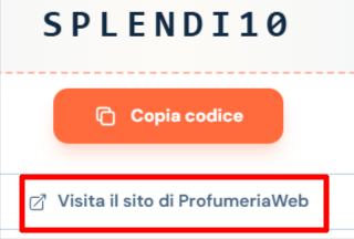 collegamento diretto al sito ProfumeriaWeb dove poter fare shopping di profumi, fragranze e altro