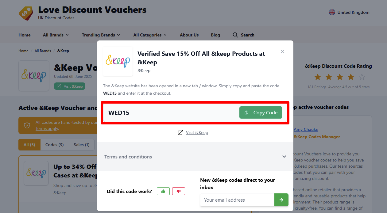 Copy your code to start shopping