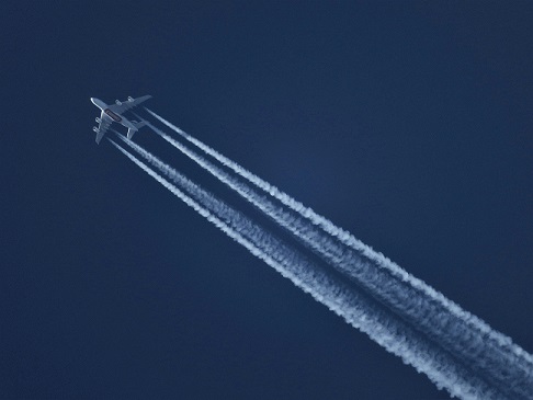 image showing a flight in progress