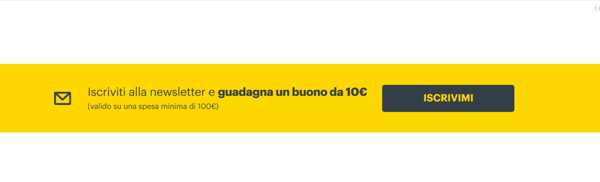 newsletter Comet dove potersi iscrivere per ricevere le migliori offerte e codici sconto Comet