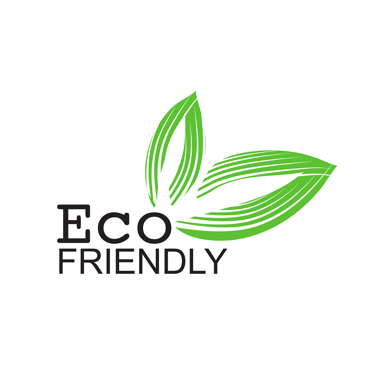 logo de eco friendly sobre fondo blanco