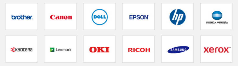 brands offered for your Low-Cost-Toners-for-Your-Laser-Printer from CartridgeMonkey