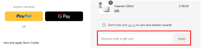 Eve Lom skincare code box for customers at Eve Lom’s website