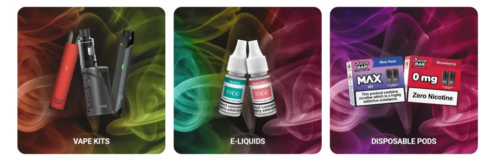 NVee uk vape kits, eliquids, disposable pods
