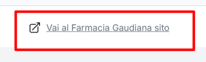 link di collegamento al sito ufficiale Farmacia Gaudiana dove poter immettere un coupon Farmacia Gaudiana