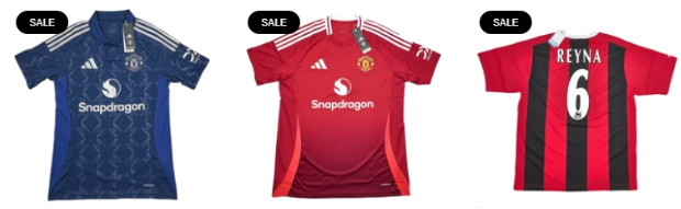 clearance items displayed on a white background