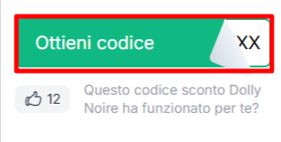 codice sconto Dolly Noire da poter prelevare dalla lista per poter risparmaire sugli articoli del sito Dolly Noire