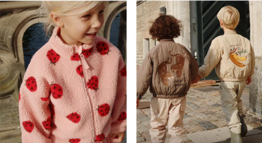 three children wearing designer clothing by the Childsplay Clothing boutique