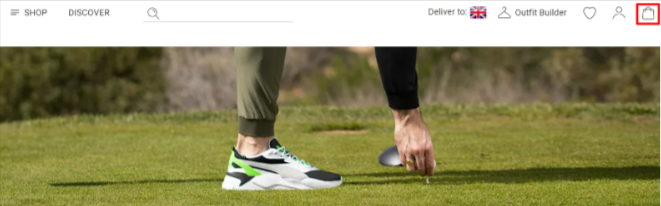 A Golf Poser shopping page