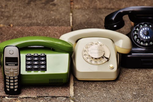 A row of refurbished technology