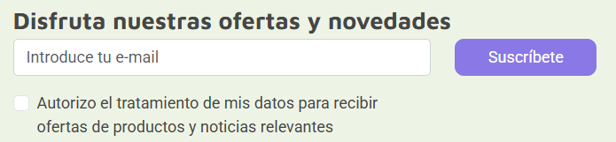casilla de suscripción de la web de curiosite