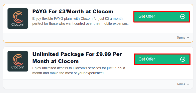 Available Clocom discount codes in the form of an offer instead of an actual code