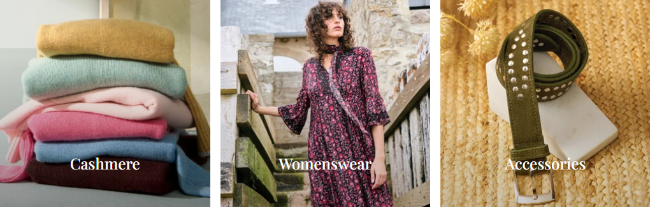 cashmere, women accessories and clothing from Brora online store