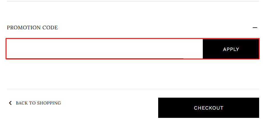 The Casadei checkout page with wehre to paste the Casadei voucher code in a red box