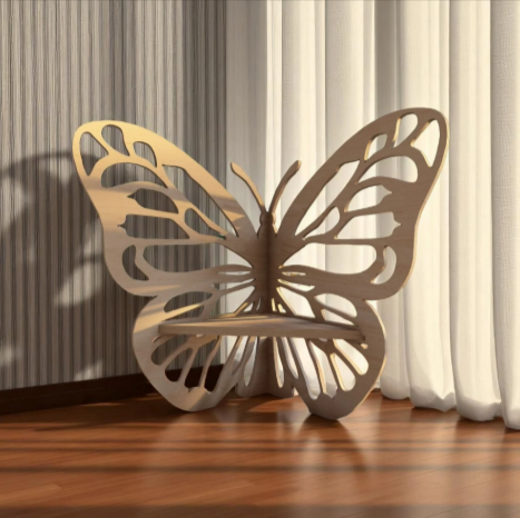 A Jsa Timber Products whimsical chair for chldrens photoshoots